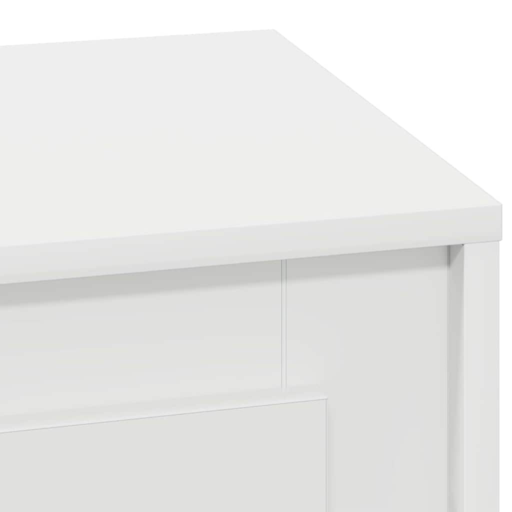 Nattbordskap Hvit 44 X 34,5 X 45 Cm Konstruert Tre