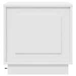 Nattbordskap Hvit 44 X 34,5 X 45 Cm Konstruert Tre