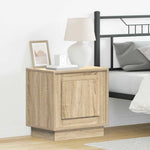 Nattbordskap 2 Pcs Sonoma Eik 44 X 34,5 X 45 Cm Konstruert Tre