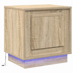 Nattbordskap 2 Pcs Sonoma Eik 44 X 34,5 X 45 Cm Konstruert Tre