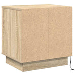 Nattbordskap 2 Pcs Sonoma Eik 44 X 34,5 X 45 Cm Konstruert Tre