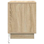 Nattbordskap 2 Pcs Sonoma Eik 44 X 34,5 X 45 Cm Konstruert Tre