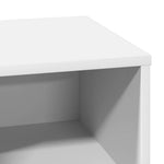 Nattbordskap Med Skuff Hvit 50 X 34,5 X 50 Cm. Konstruert Tre