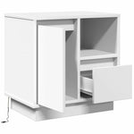 Nattbordskap 2 Pcs Hvit 50 X 34,5 X 50 Cm. Konstruert Tre