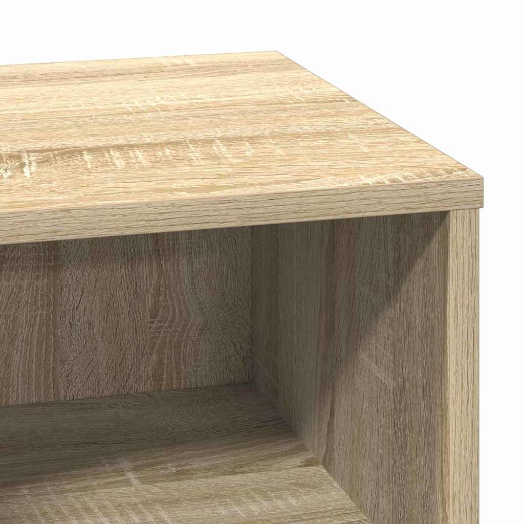 Nattbordskap 2 Pcs Sonoma Eik 50 X 34,5 X 50 Cm. Konstruert Tre