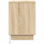 Nattbordskap 2 Pcs Sonoma Eik 50 X 34,5 X 50 Cm. Konstruert Tre
