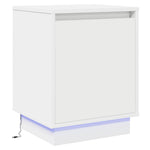Nattbordskap Hvit 39 X 34,5 X 50 Cm Konstruert Tre