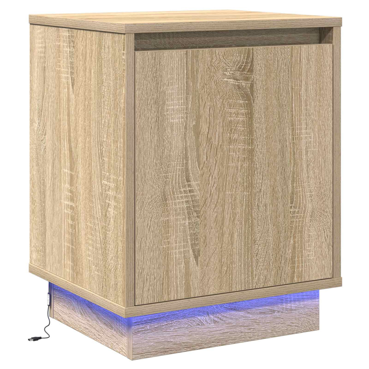 Nattbordskap Sonoma Eik 39 X 34,5 X 50 Cm Konstruert Tre