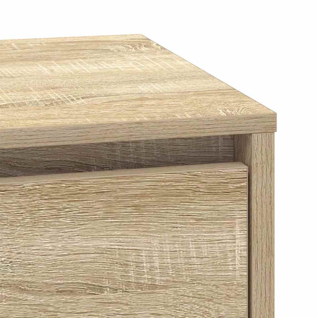 Nattbordskap 2 Pcs Sonoma Eik 39 X 34,5 X 50 Cm Konstruert Tre