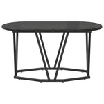 Kaffebord Svart Eik 80 X 40 X 40.5 Cm Ingeniørtre Og Metall