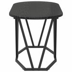 Kaffebord Svart Eik 80 X 40 X 40.5 Cm Ingeniørtre Og Metall