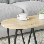 Kaffebord Sonoma Eik 80 X 40 X 40.5 Cm Ingeniørtre Og Metall