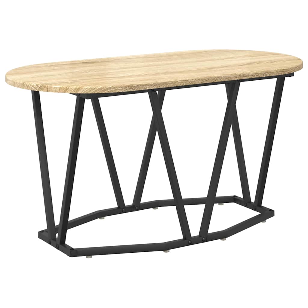Kaffebord Sonoma Eik 80 X 40 X 40.5 Cm Ingeniørtre Og Metall