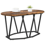 Kaffebord Røkt Eik 80 X 40 X 40.5 Cm Ingeniørtre Og Metall