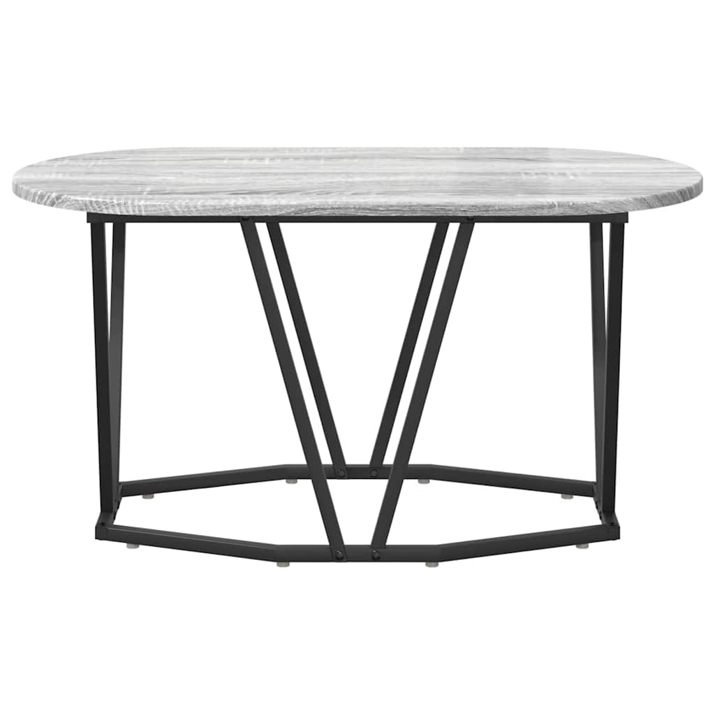 Kaffebord Grå 80 X 40 X 40.5 Cm Ingeniørtre Og Metall