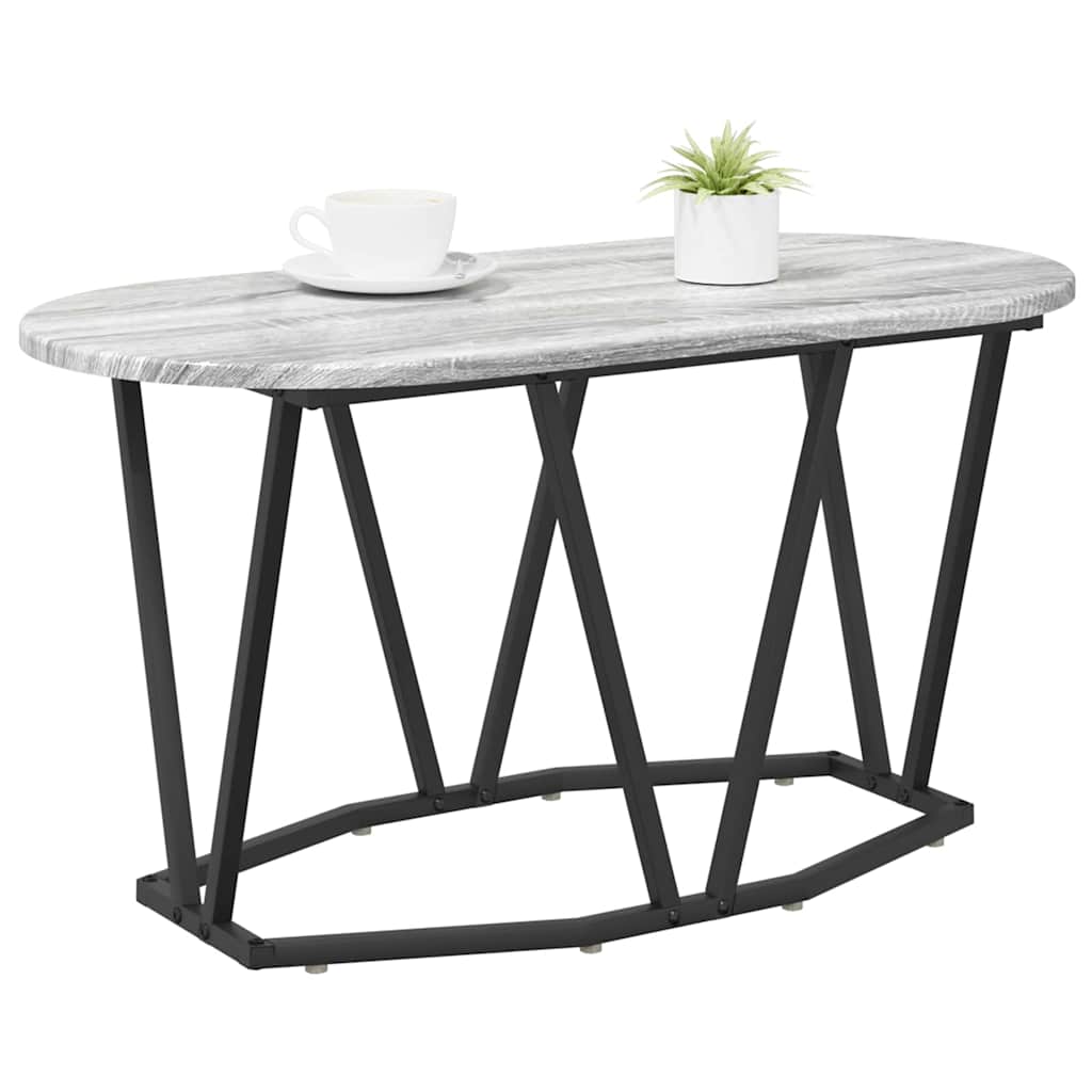 Kaffebord Grå 80 X 40 X 40.5 Cm Ingeniørtre Og Metall