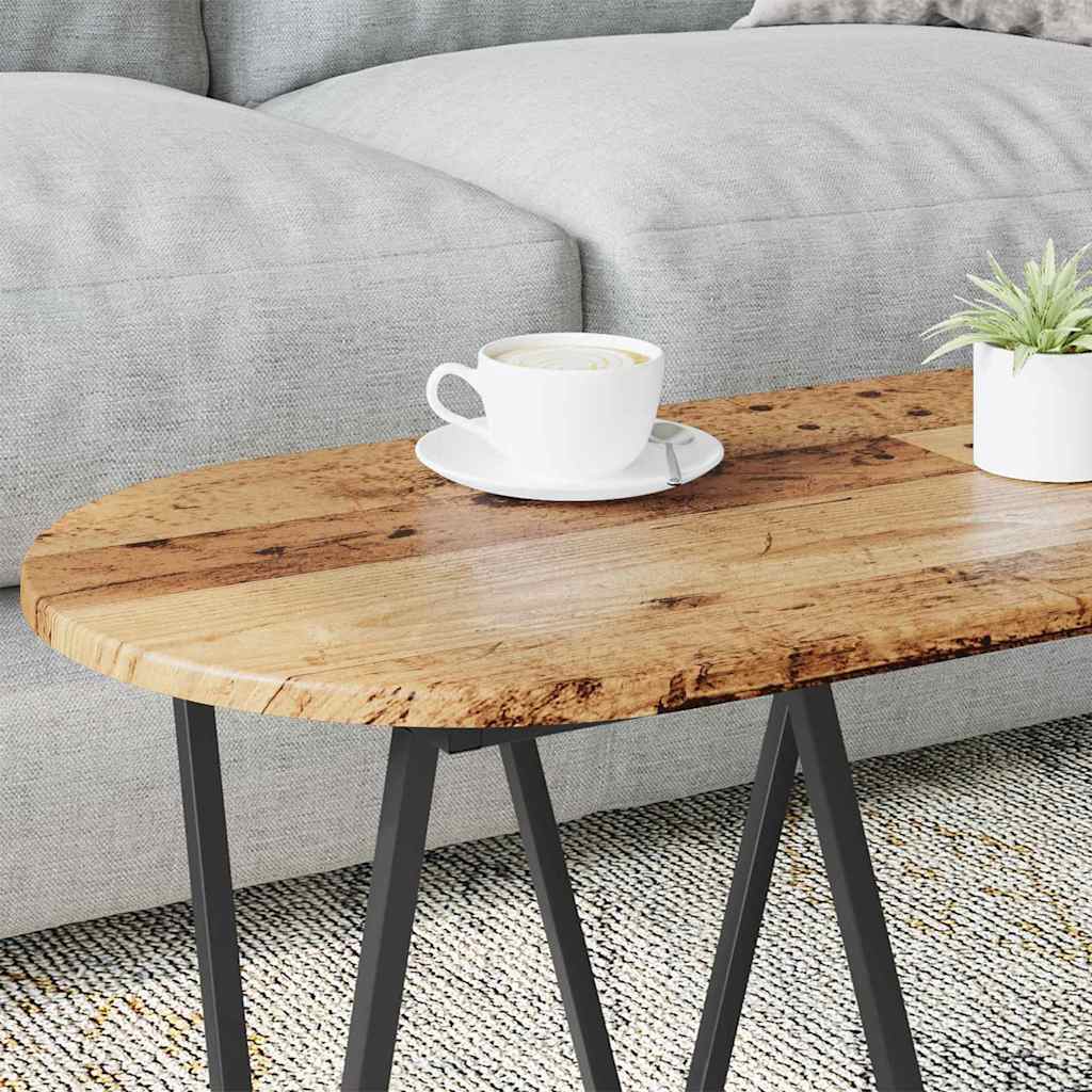 Kaffebord Gamle Tre 80 X 40 X 40.5 Cm Ingeniørtre Og Metall