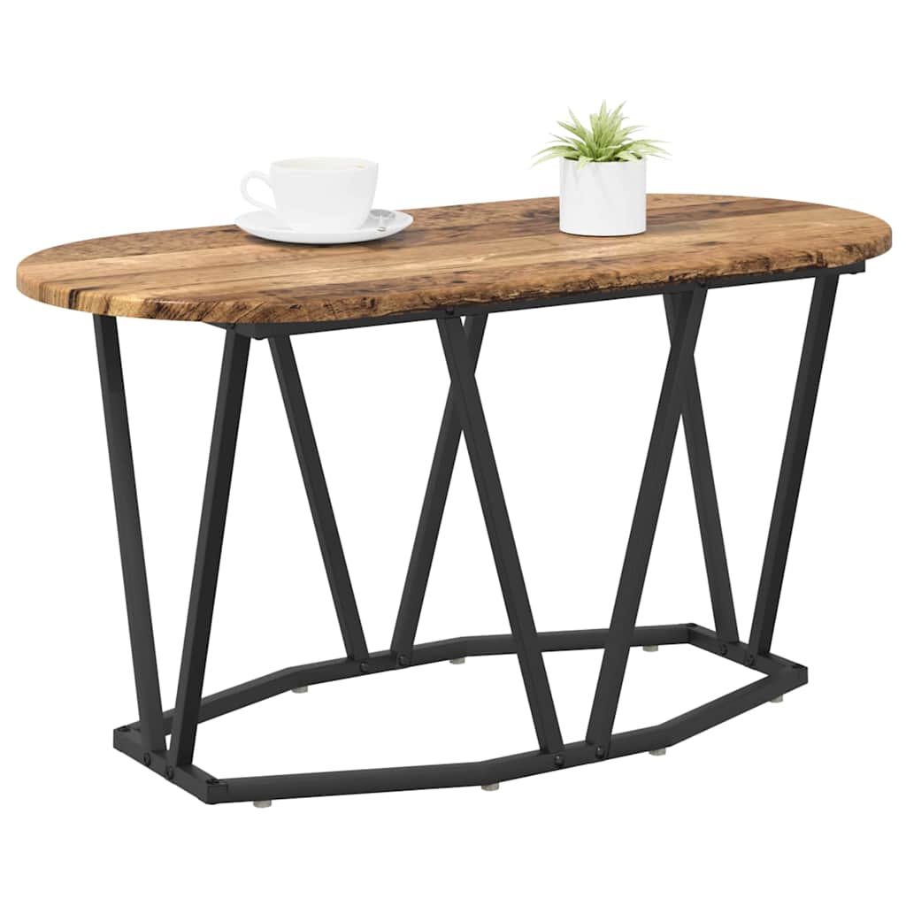 Kaffebord Gamle Tre 80 X 40 X 40.5 Cm Ingeniørtre Og Metall