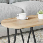 Kaffebord Artisan Eik 80 X 40 X 40.5 Cm Ingeniørtre Og Metall