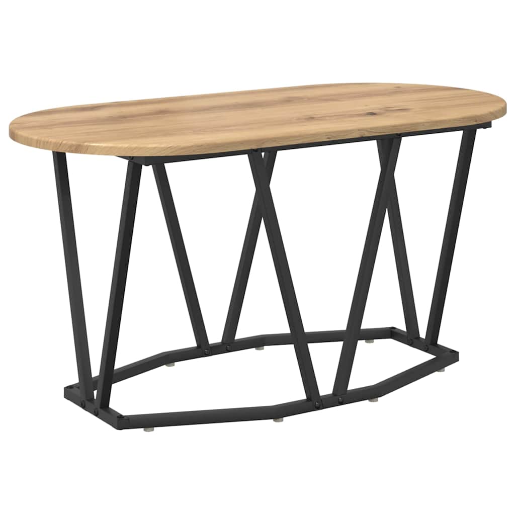 Kaffebord Artisan Eik 80 X 40 X 40.5 Cm Ingeniørtre Og Metall