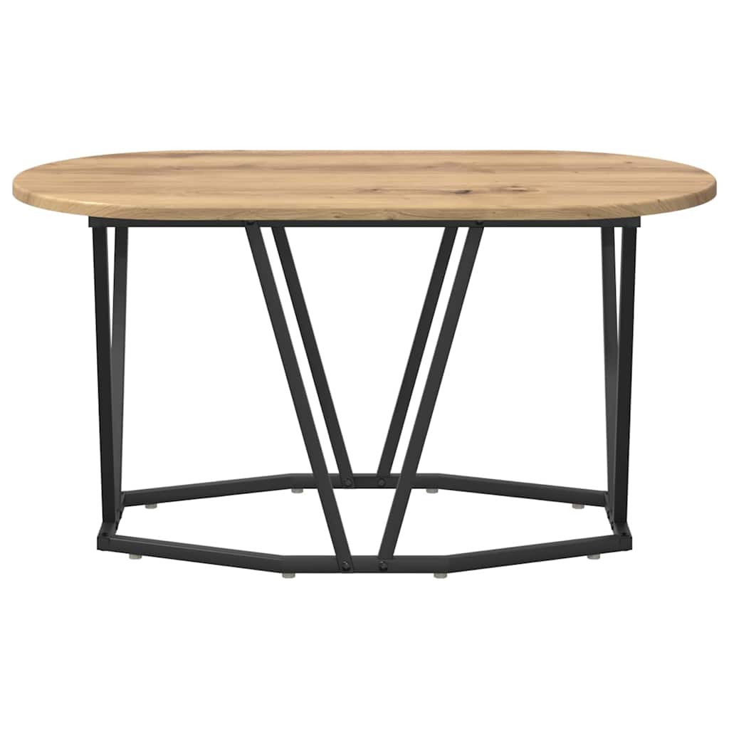 Kaffebord Artisan Eik 80 X 40 X 40.5 Cm Ingeniørtre Og Metall