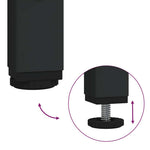 Sidebordssett Med Hylle 2 Pcs Svart Eik