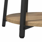 Sidebordssett Med Hylle 2 Pcs Artisan Eik Og Svart