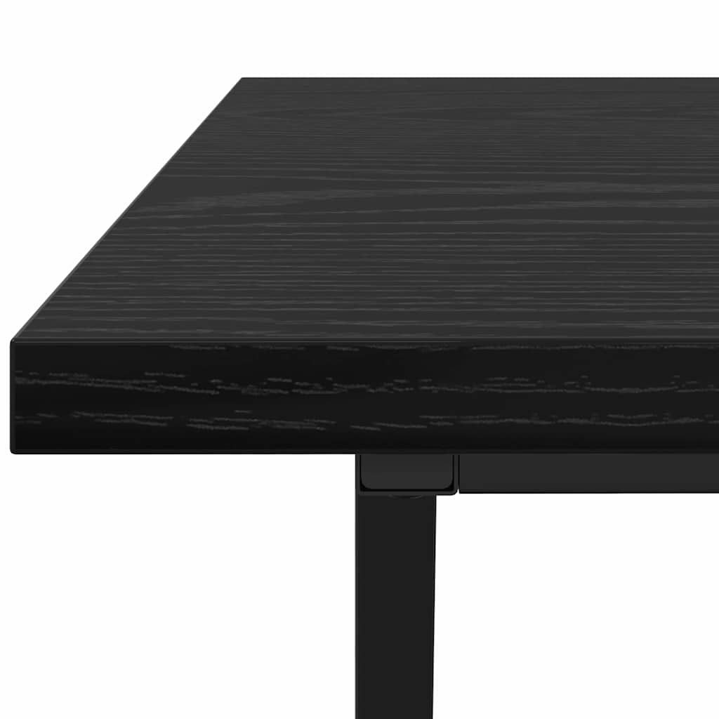 Kaffebord Svart Eik 100 X 50 X 40 Cm Ingeniørtre Og Metall
