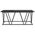 Kaffebord Svart Eik 100 X 50 X 40 Cm Ingeniørtre Og Metall