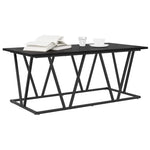 Kaffebord Svart Eik 100 X 50 X 40 Cm Ingeniørtre Og Metall