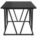 Kaffebord Svart Eik 100 X 50 X 40 Cm Ingeniørtre Og Metall