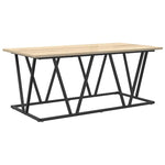 Kaffebord Sonoma Eik 100 X 50 X 40 Cm Ingeniørtre Og Metall