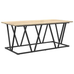 Kaffebord Sonoma Eik 100 X 50 X 40 Cm Ingeniørtre Og Metall