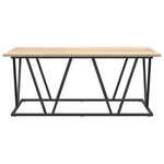 Kaffebord Sonoma Eik 100 X 50 X 40 Cm Ingeniørtre Og Metall