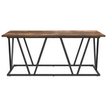 Kaffebord Røkt Eik 100 X 50 X 40 Cm Ingeniørtre Og Metall