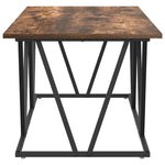 Kaffebord Røkt Eik 100 X 50 X 40 Cm Ingeniørtre Og Metall