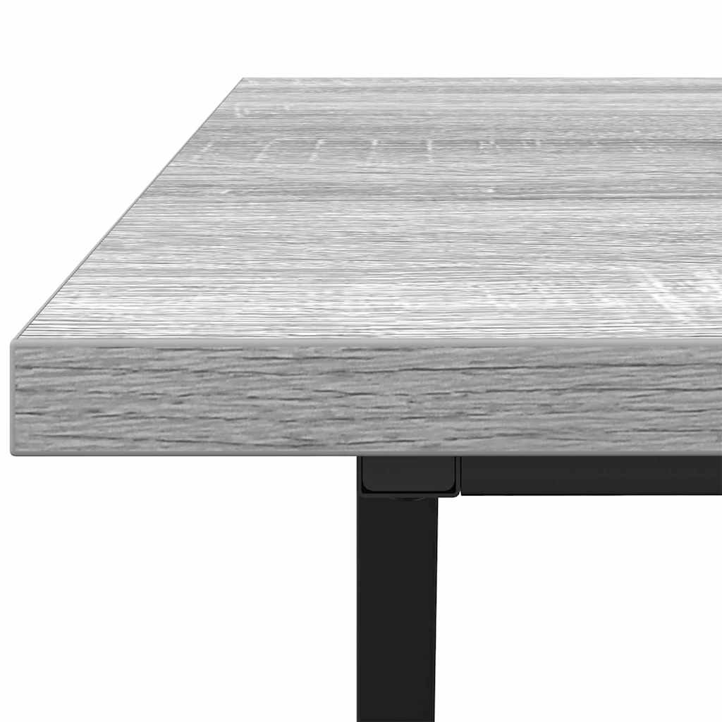 Kaffebord Grå 100 X 50 X 40 Cm Ingeniørtre Og Metall
