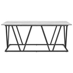 Kaffebord Grå 100 X 50 X 40 Cm Ingeniørtre Og Metall