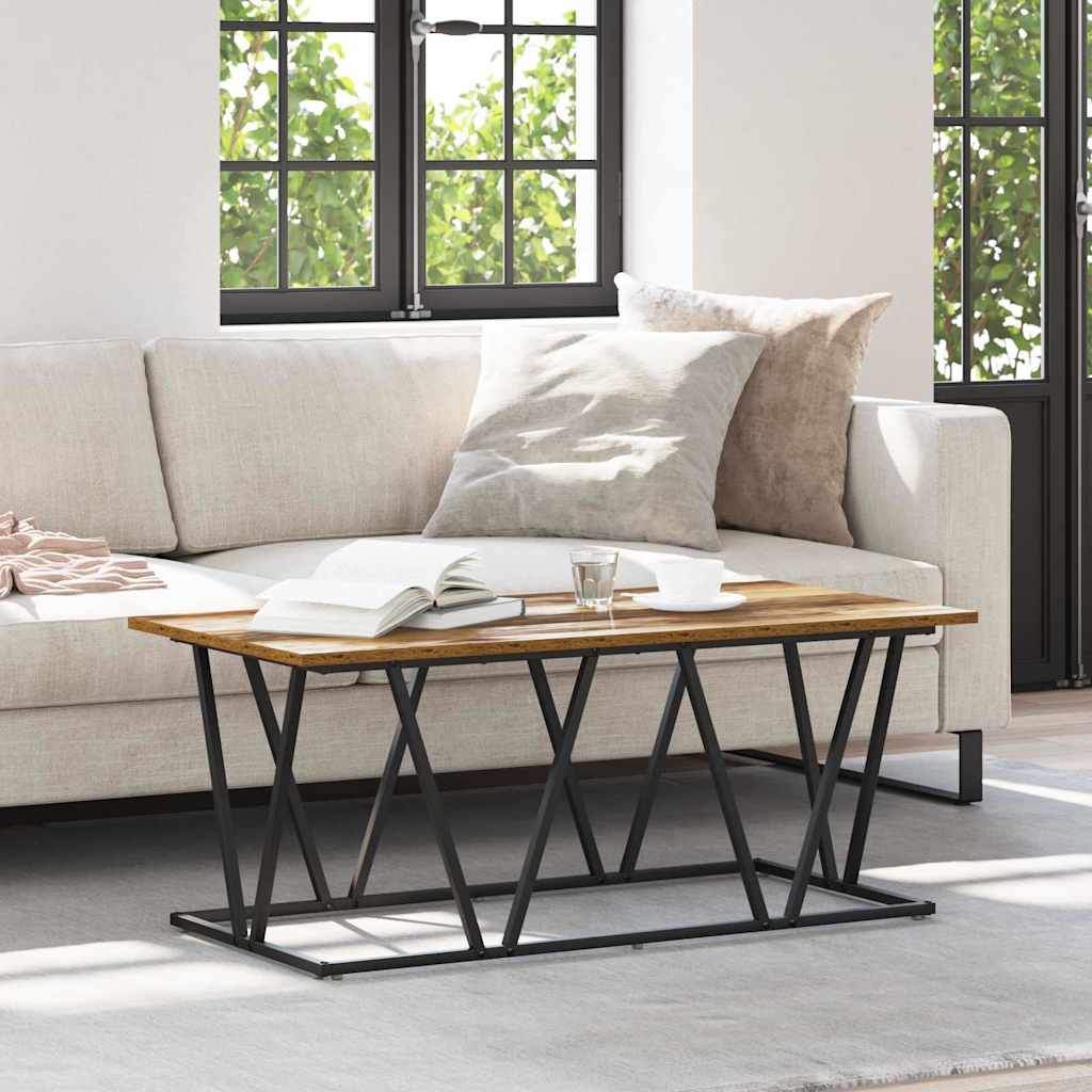 Kaffebord Gamle Tre 100 X 50 X 40 Cm Ingeniørtre Og Metall