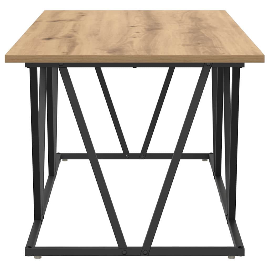 Kaffebord Artisan Eik 100 X 50 X 40 Cm Ingeniørtre Og Metall