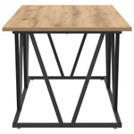 Kaffebord Artisan Eik 100 X 50 X 40 Cm Ingeniørtre Og Metall