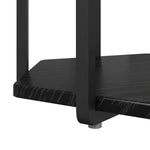 Sidebordssett Med Hylle 2 Pcs Svart Eik 50 X 50 X 50.5 Cm