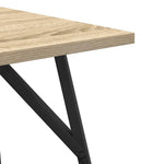 Sidebordssett 2 Pcs Sonoma Eik Og Svart 50 X 50 X 50 Cm