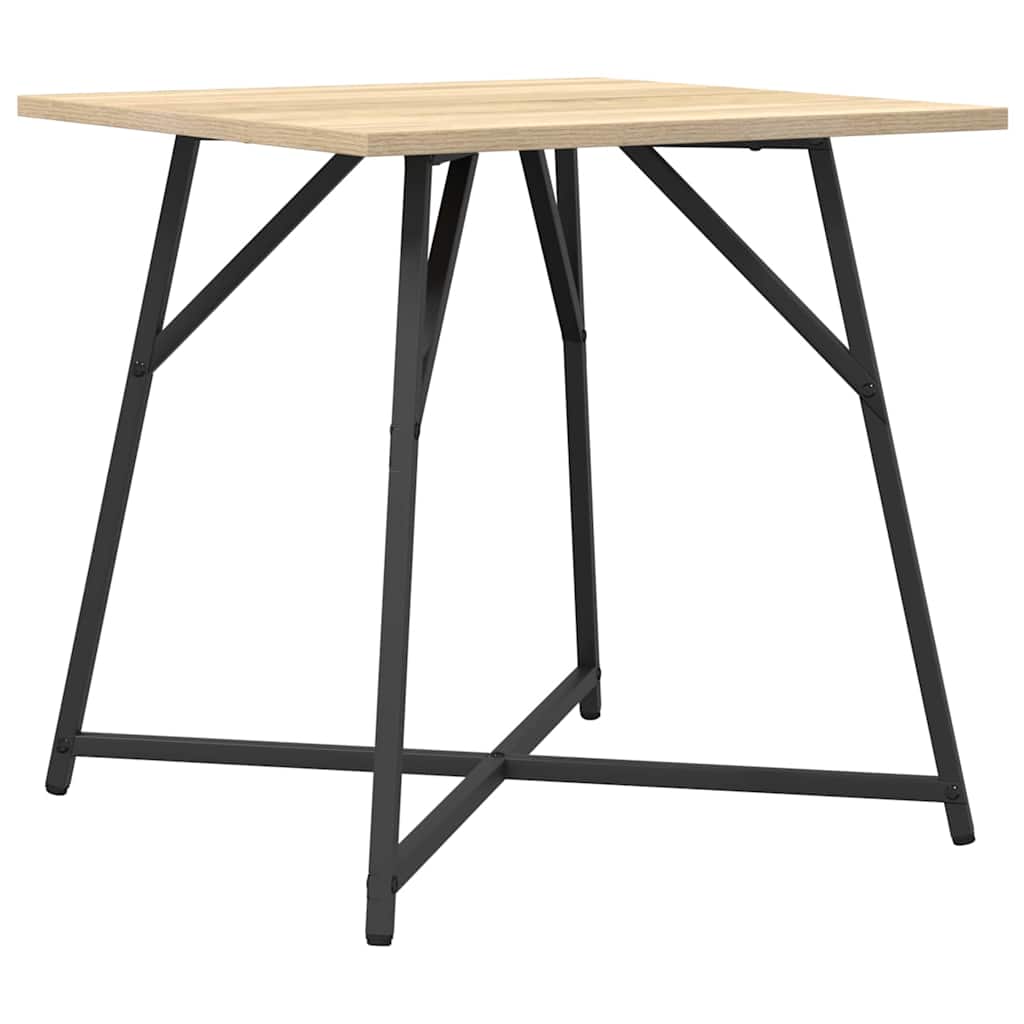 Sidebordssett 2 Pcs Sonoma Eik Og Svart 50 X 50 X 50 Cm
