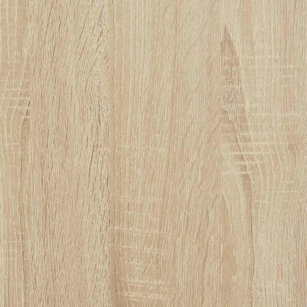 Sidebordssett 2 Pcs Sonoma Eik Og Svart 50 X 50 X 50 Cm