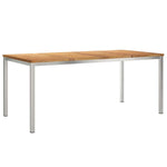 Spisebord Brun 180 X 90 X 75 Cm Massivt Teaktre