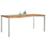 Spisebord Brun 180 X 90 X 75 Cm Massivt Teaktre