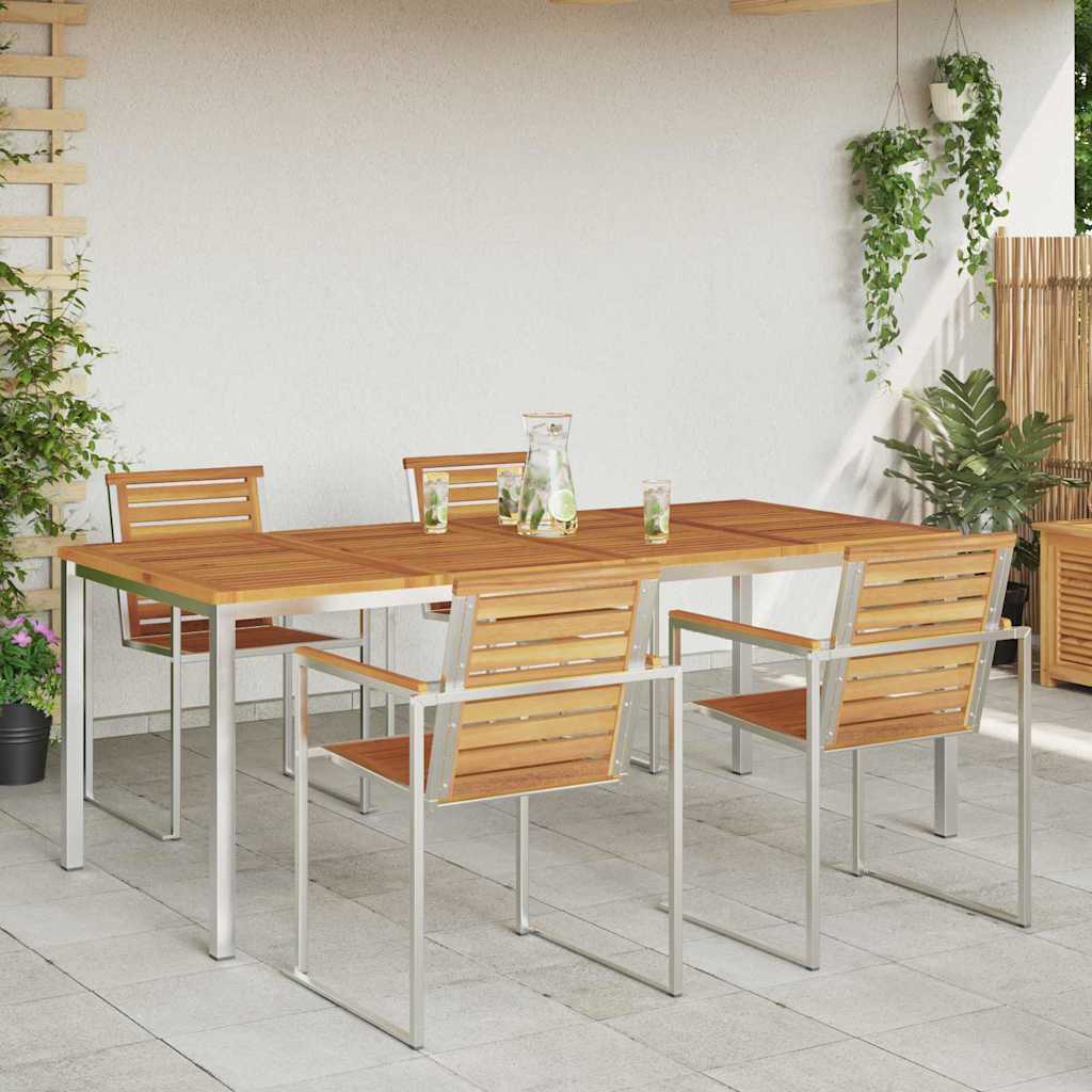 Spisebord Brun 200 X 90 X 75 Cm Solid Akasietre