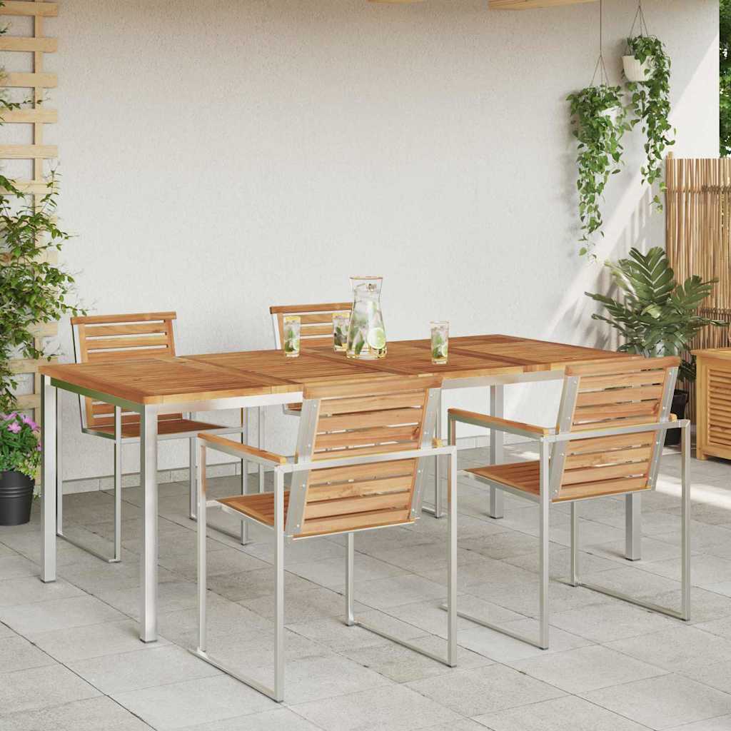 Spisebord Brun 200 X 90 X 75 Cm Massivt Teaktre