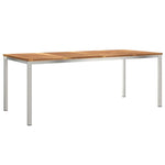 Spisebord Brun 200 X 90 X 75 Cm Massivt Teaktre